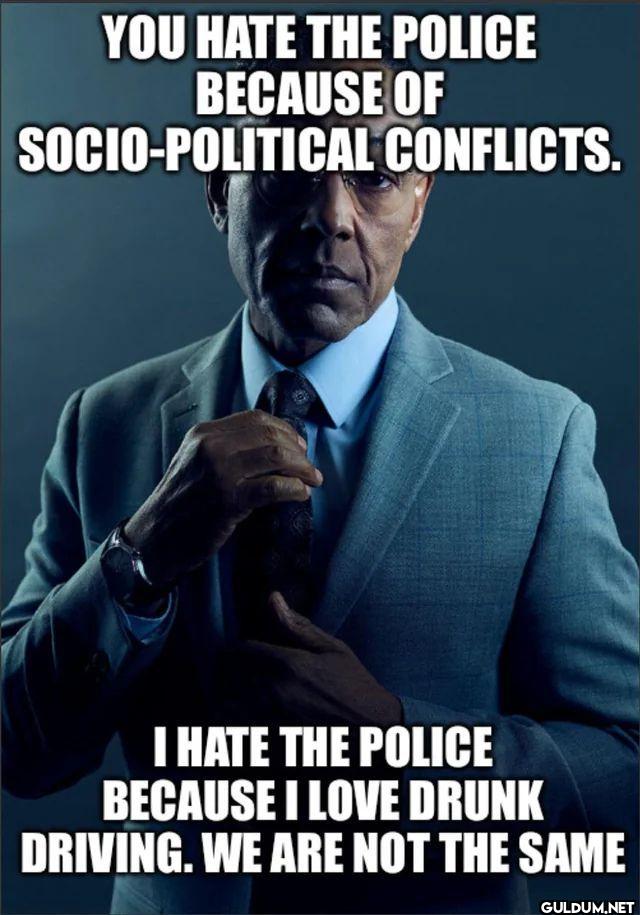 YOU HATE THE POLICE...