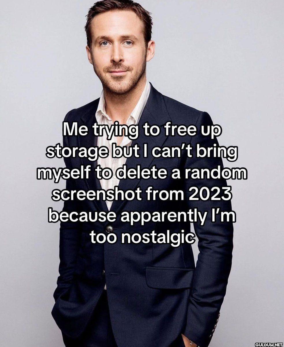 Me trying to free up...