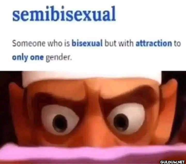 semibisexual Someone who...