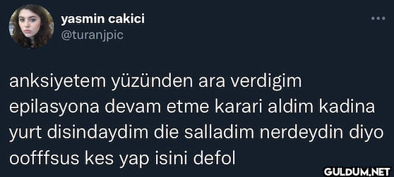 anksiyetem yüzünden ara...