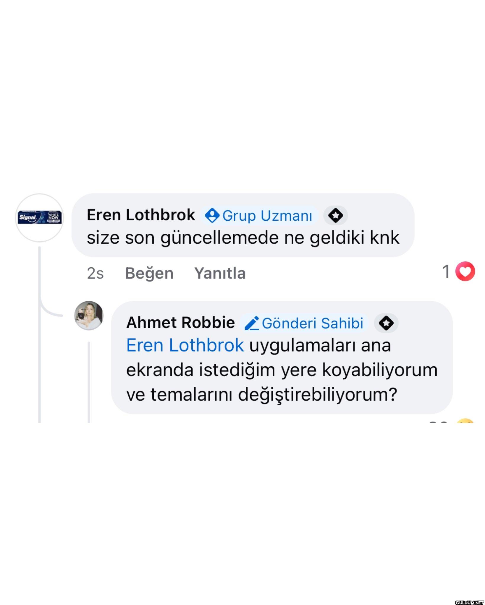 Uygulamaları ana ekranda...