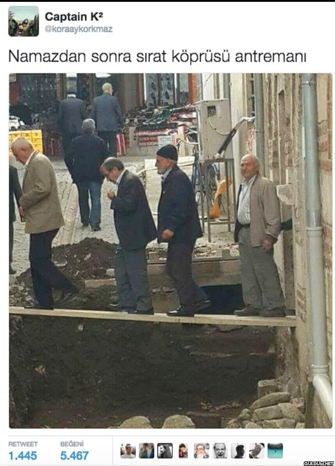 Namazdan sonra sırat...