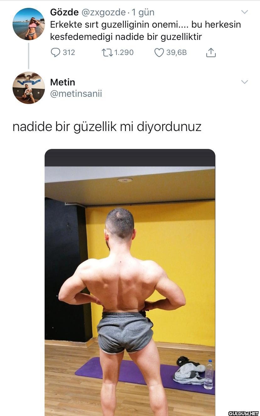 1 gün Erkekte sırt...