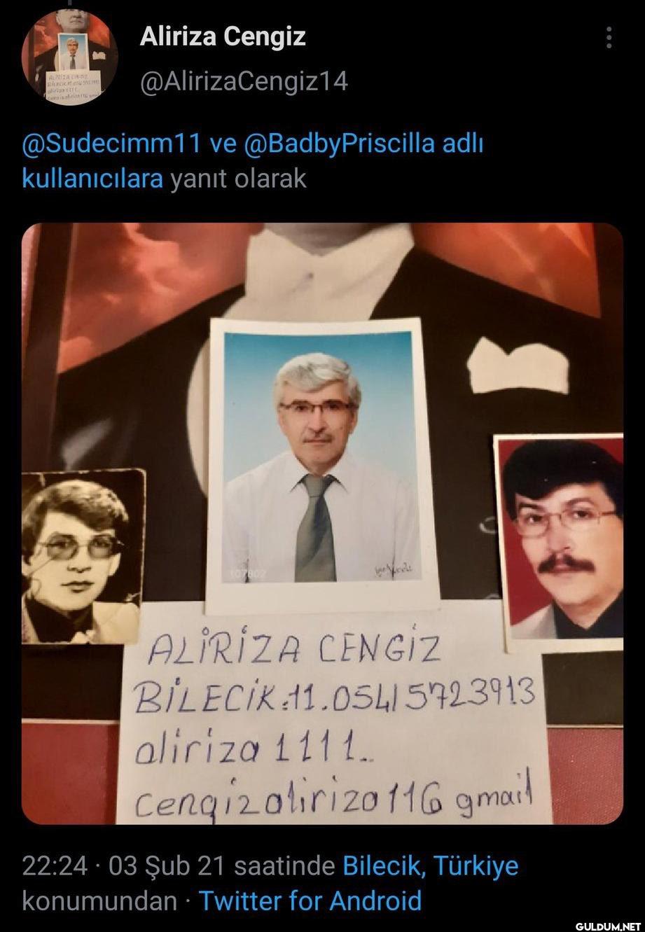 Adam CV göndermiş   ...