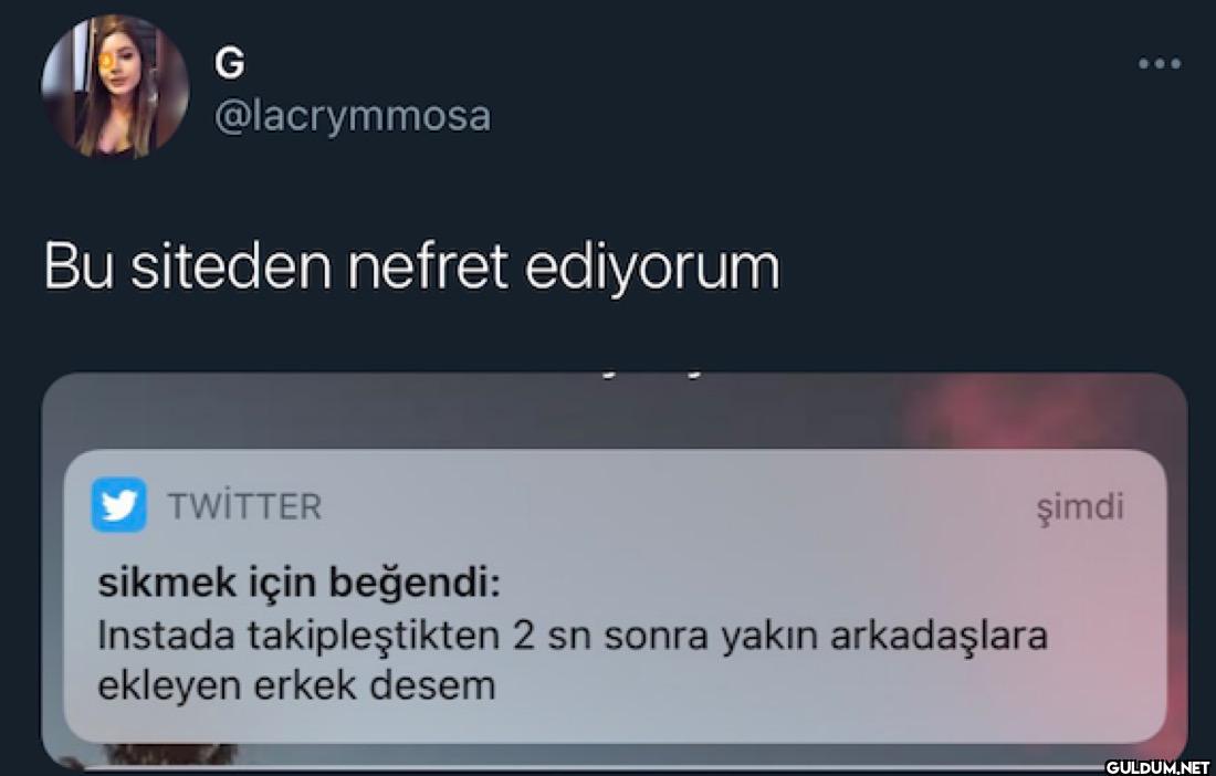 Bu siteden nefret ediyorum...