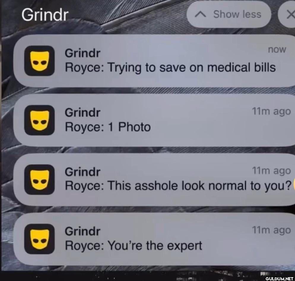 Grindr Show less X Grindr...