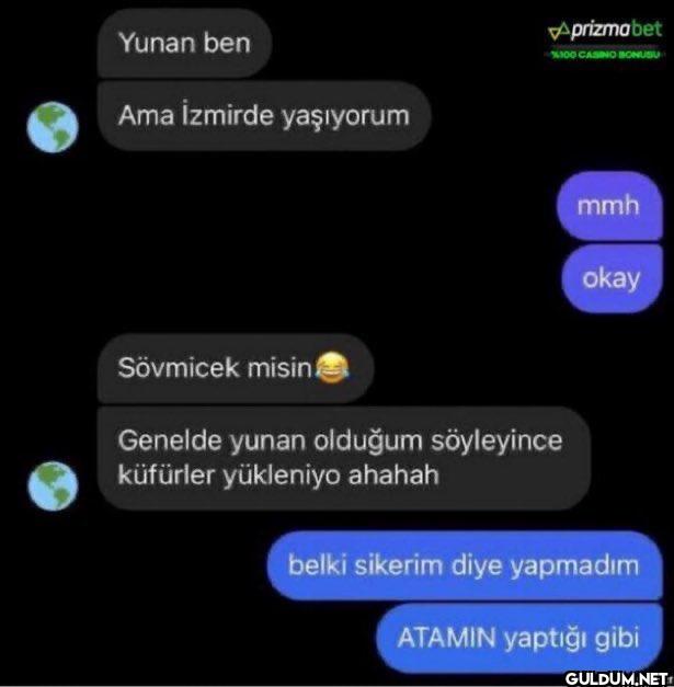 Yunan ben Ama İzmirde...