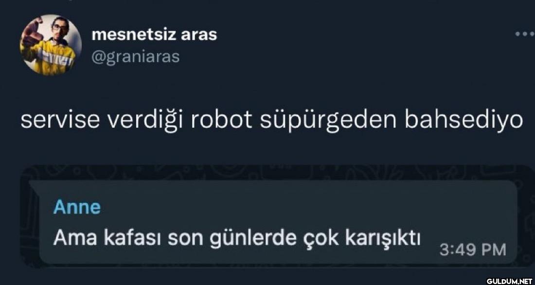 servise verdiği robot...