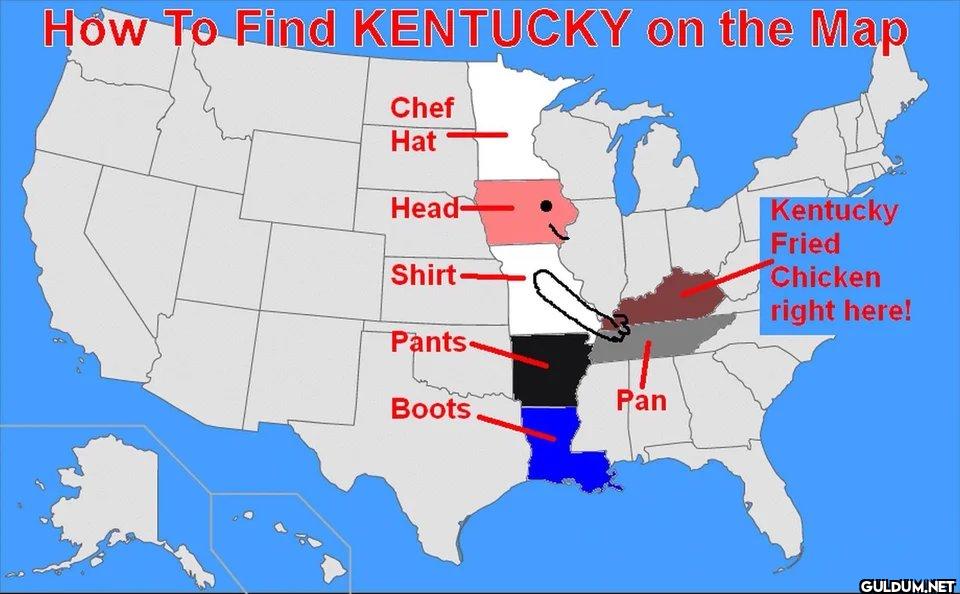 How to find Kentucky on...