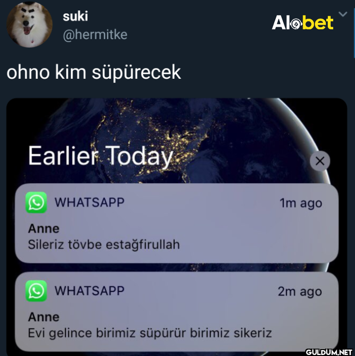 ohno kim süpürecek Alobet...