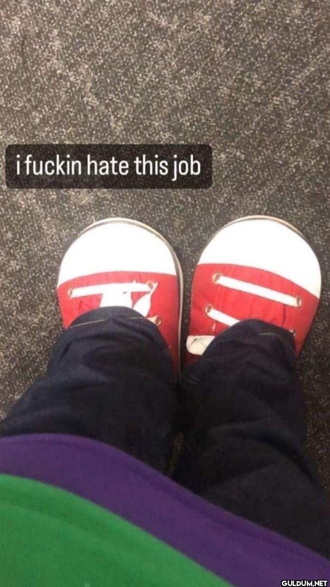 i fuckin hate this job