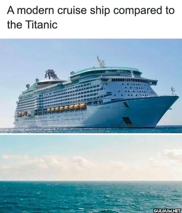 A modern cruise ship...