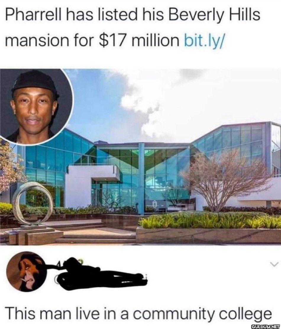 🥲    Pharrell has listed...