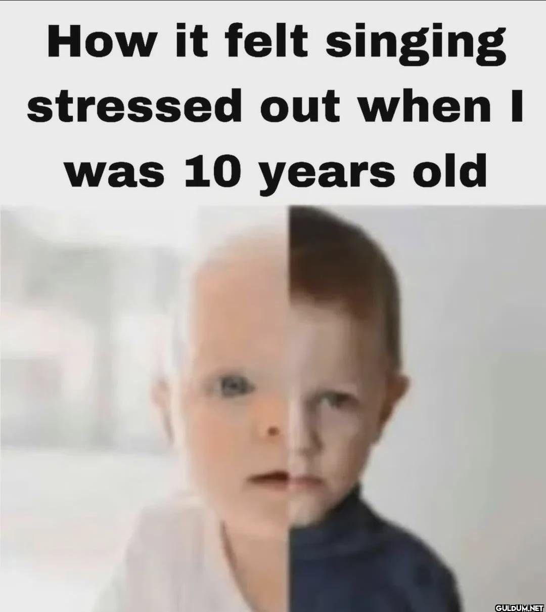 How it felt singing...