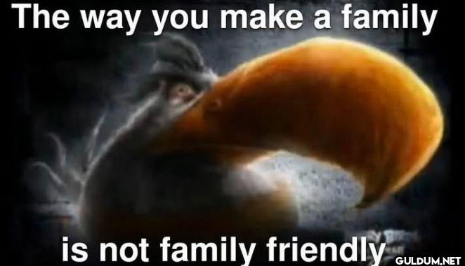 The way you make a family...