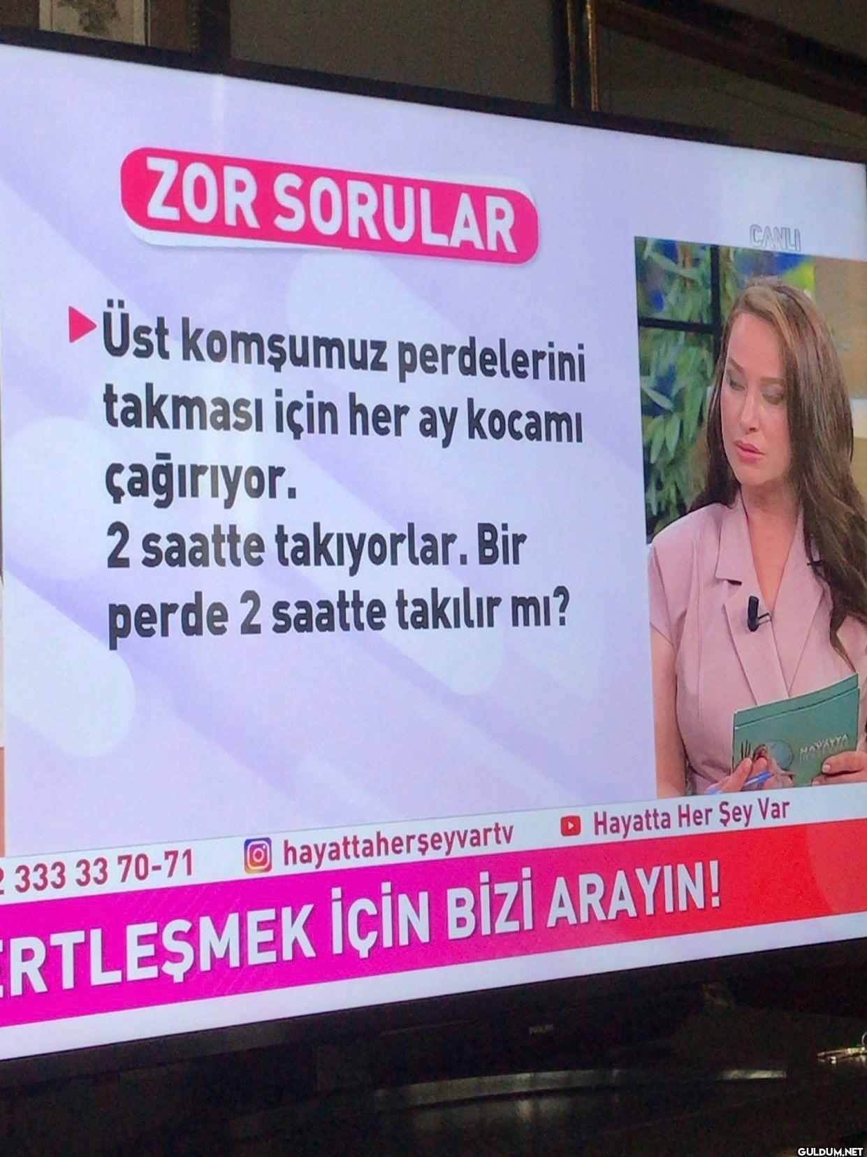 ZOR SORULAR ►Üst komşumuz...