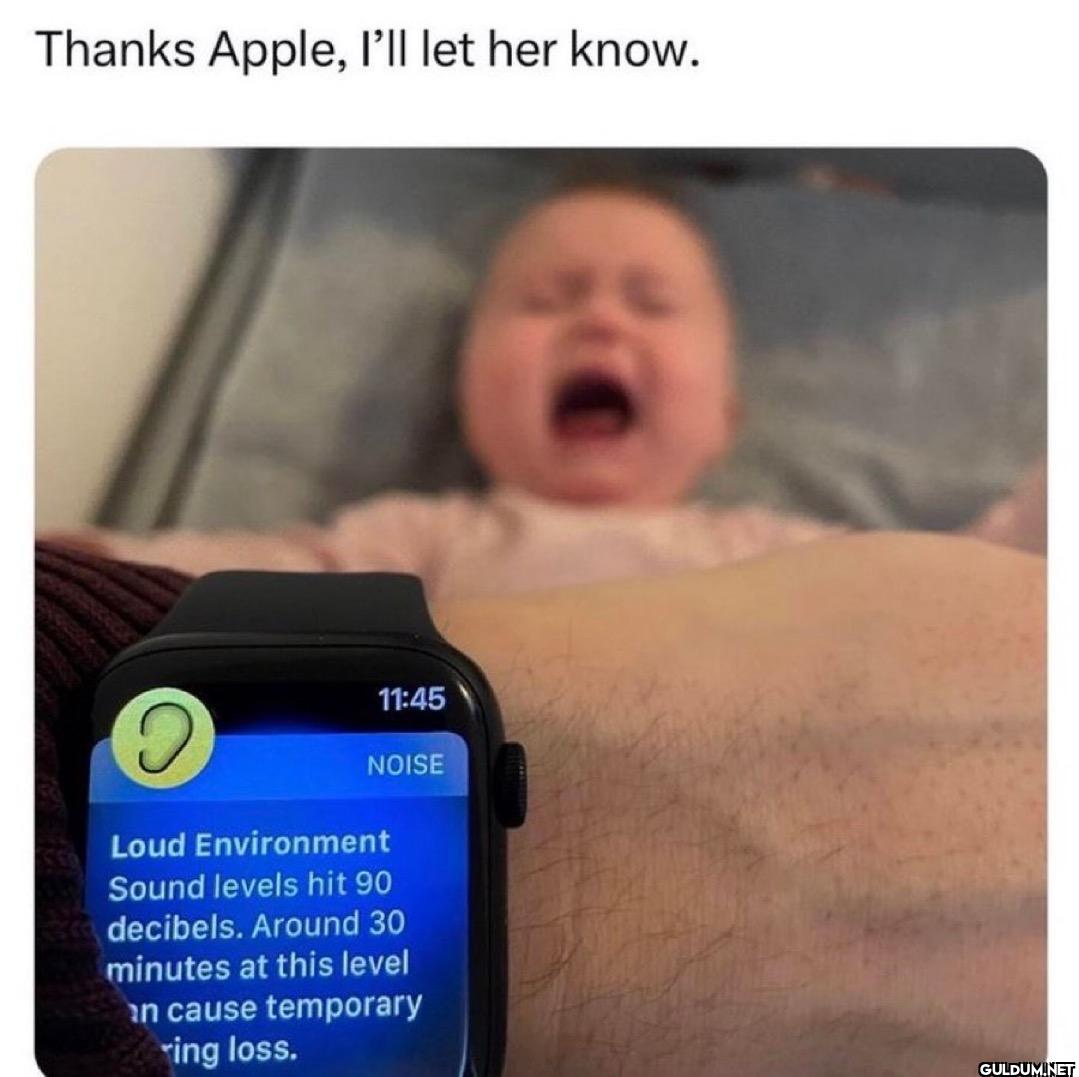 Thanks Apple, I'll let her...