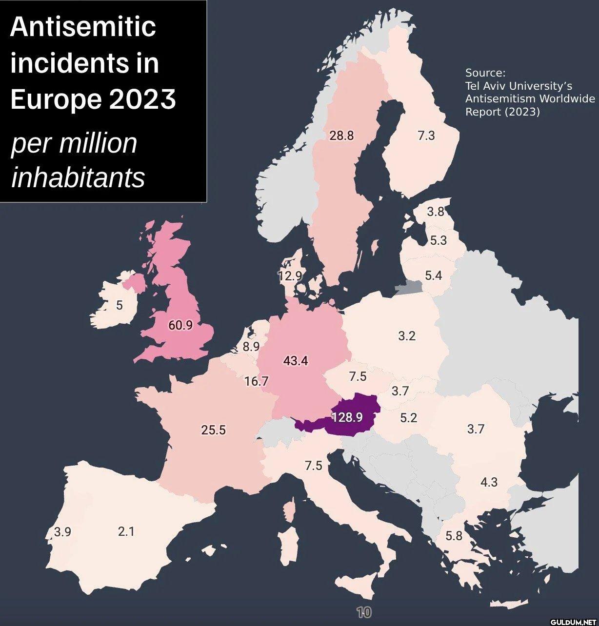 Antisemitic incidents in...