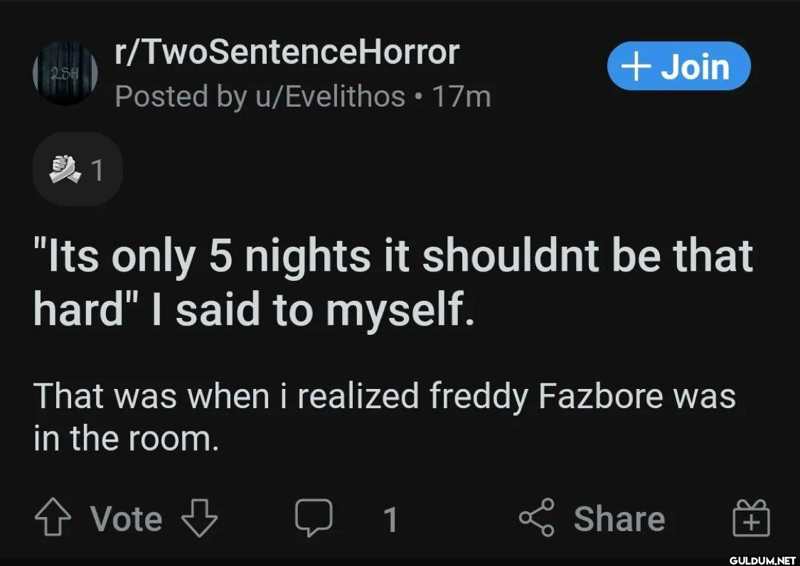 1 r/TwoSentenceHorror...
