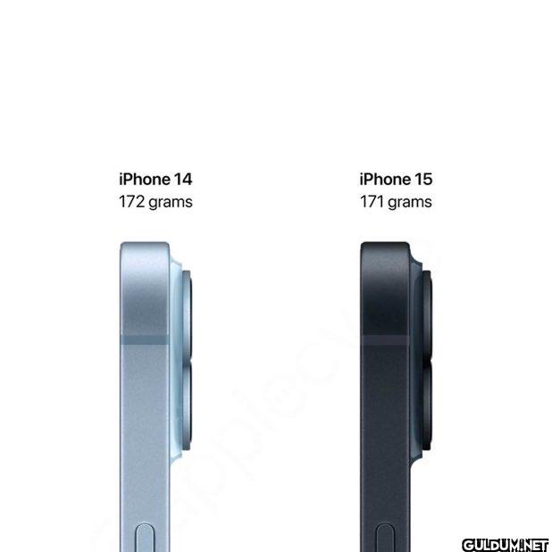iPhone 15'in iPhone 14'ten...