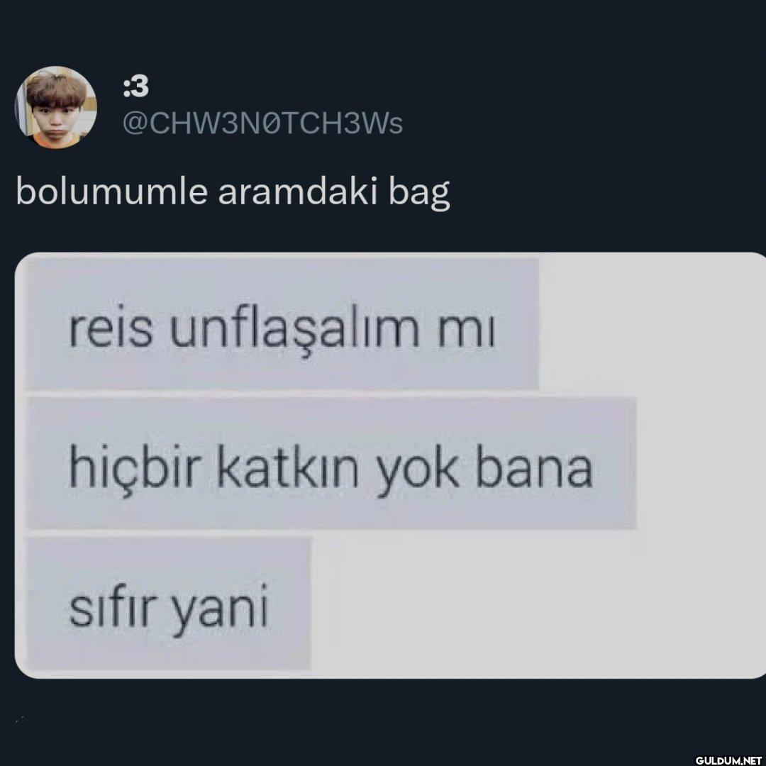 bolumumle aramdaki bag...