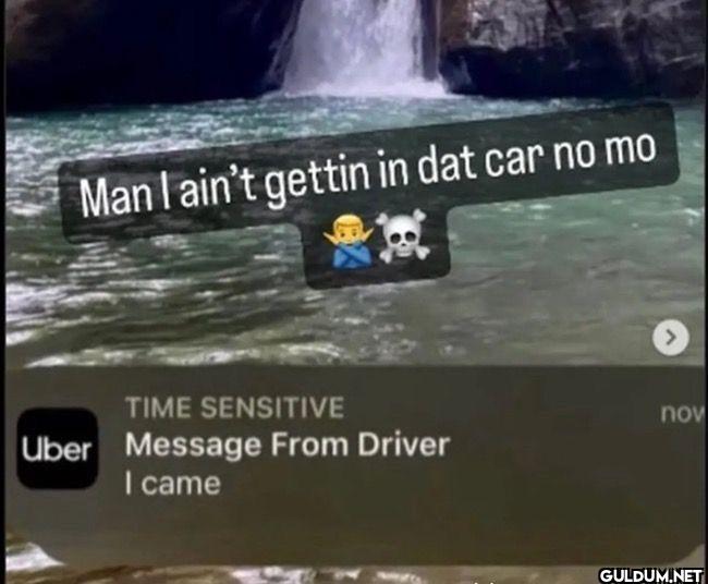 Man I ain't gettin in dat...