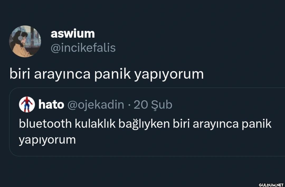 biri arayınca panik...