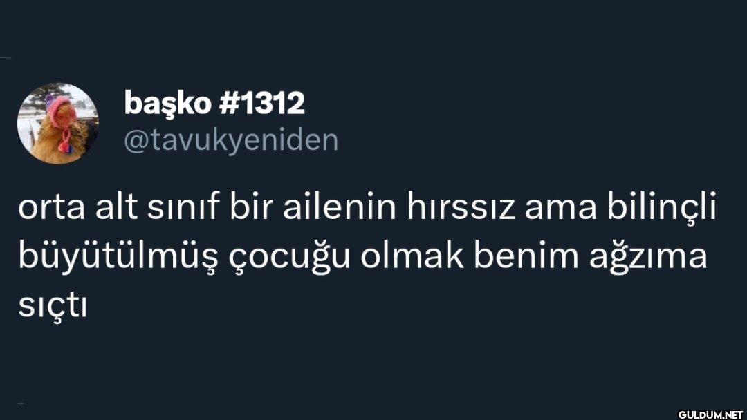 orta alt sınıf bir ailenin...