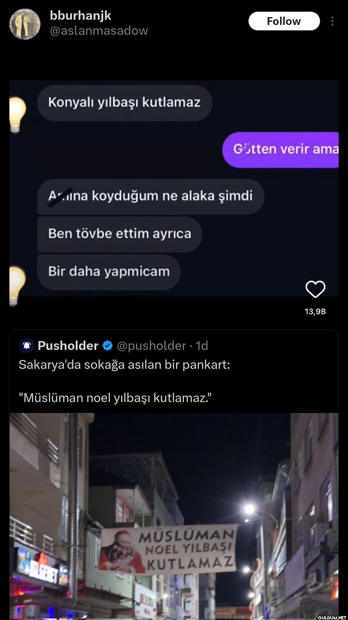 Konyalı yılbaşı kutlamaz...