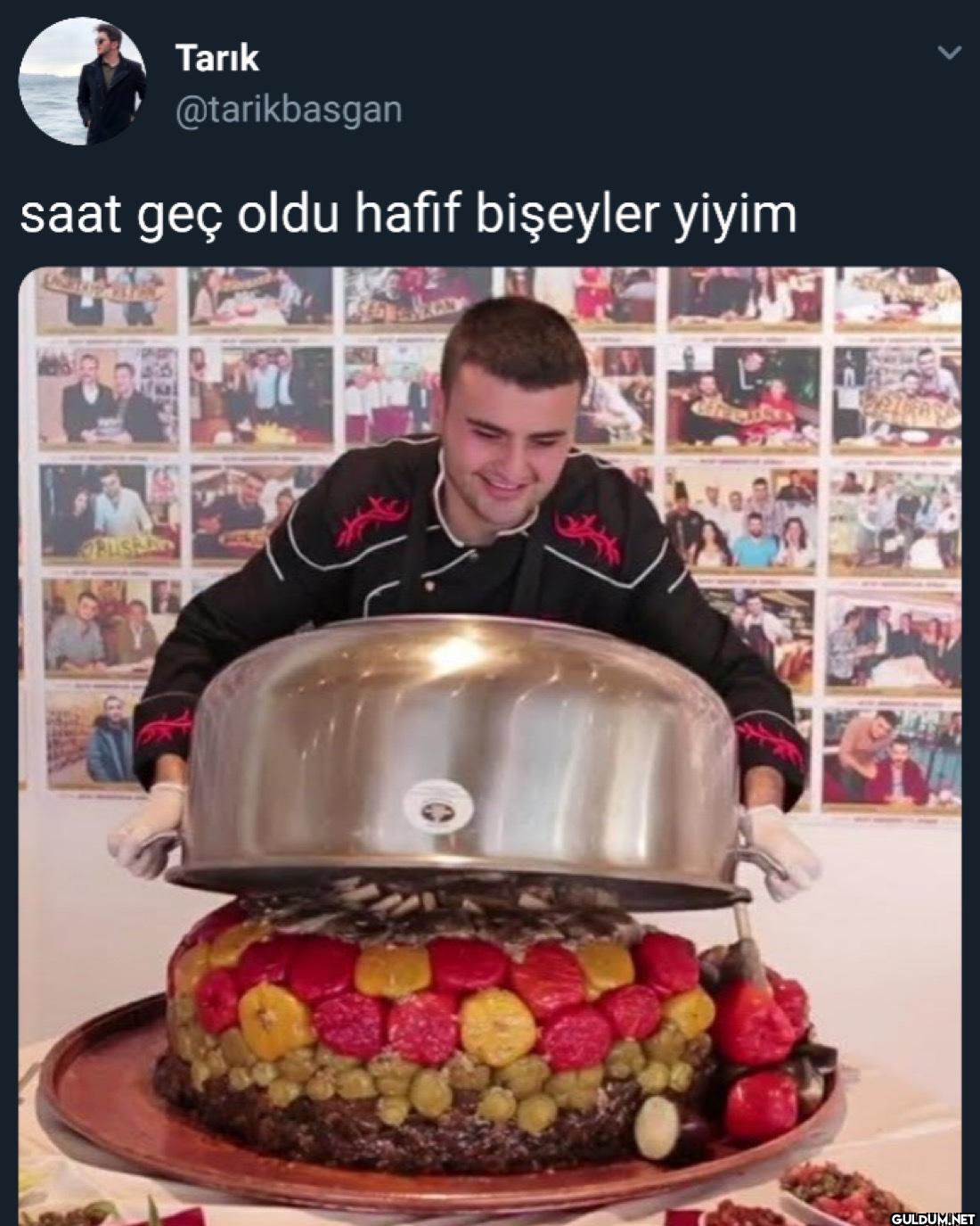 saat geç oldu hafif bişeyler yiyim