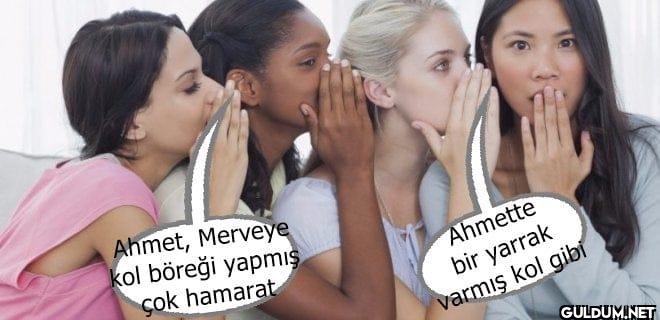 Ahmet, Merveye kol böreği...