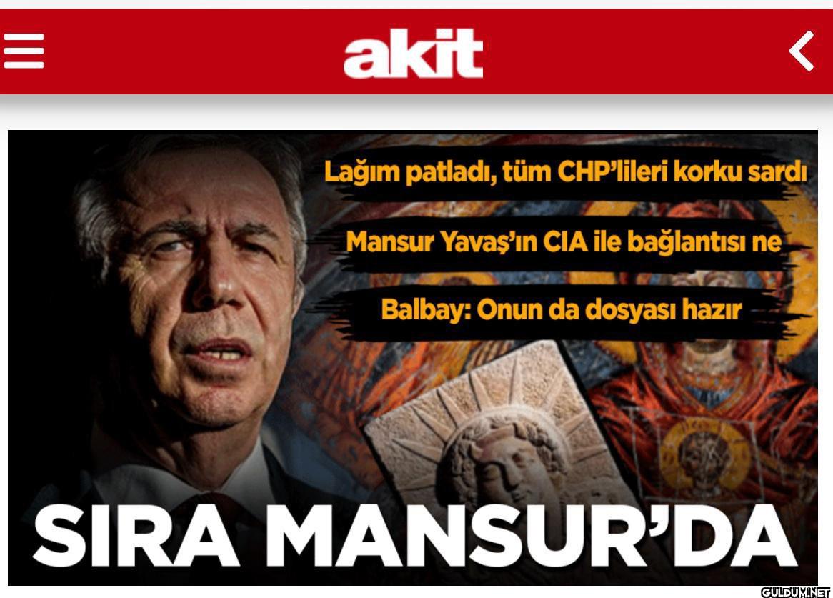 Akit gazetesi, Mansur...