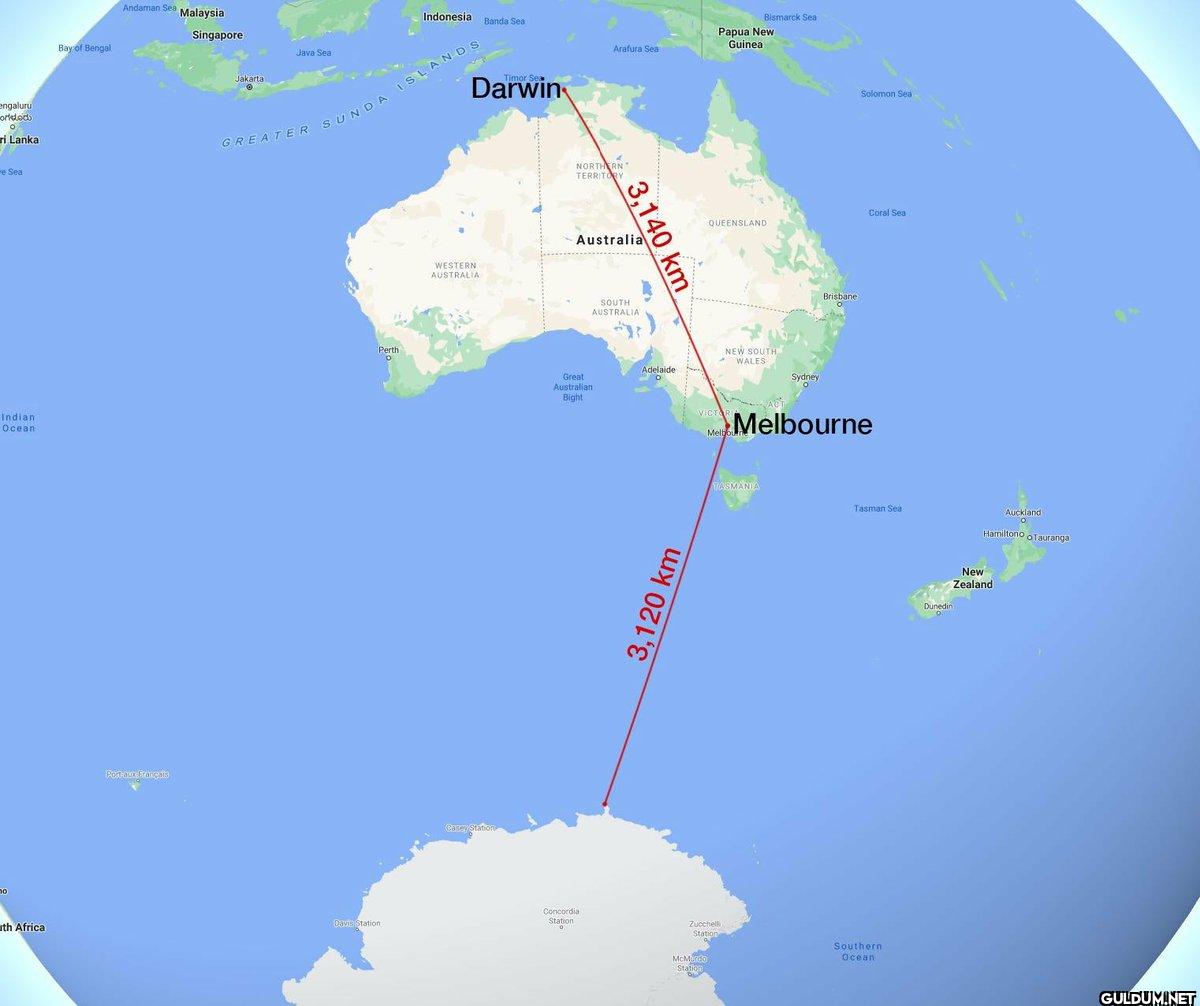 24. Melbourne is closer to...
