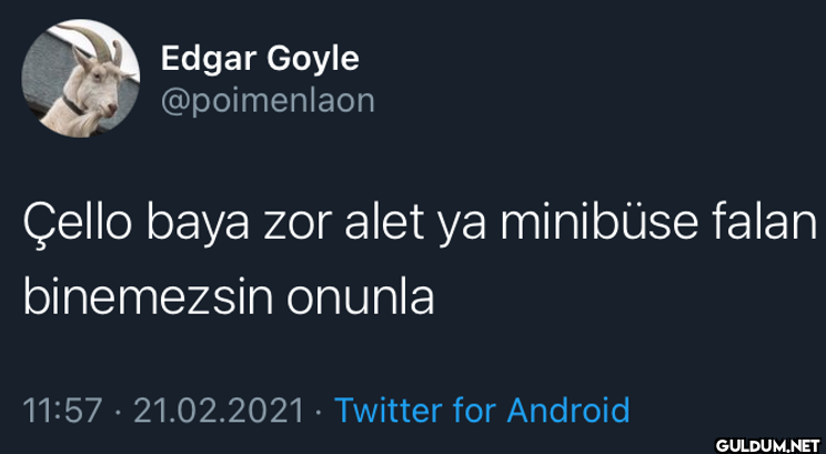 Çello baya zor alet ya...