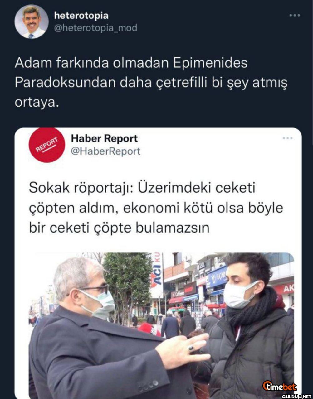 Adam farkında olmadan...