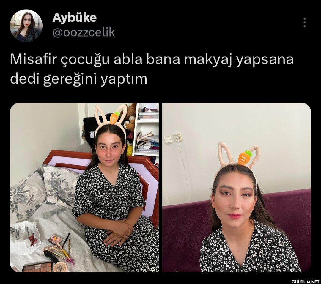 Misafir çocuğu abla bana...
