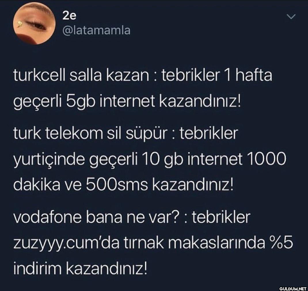 > turkcell salla kazan:...