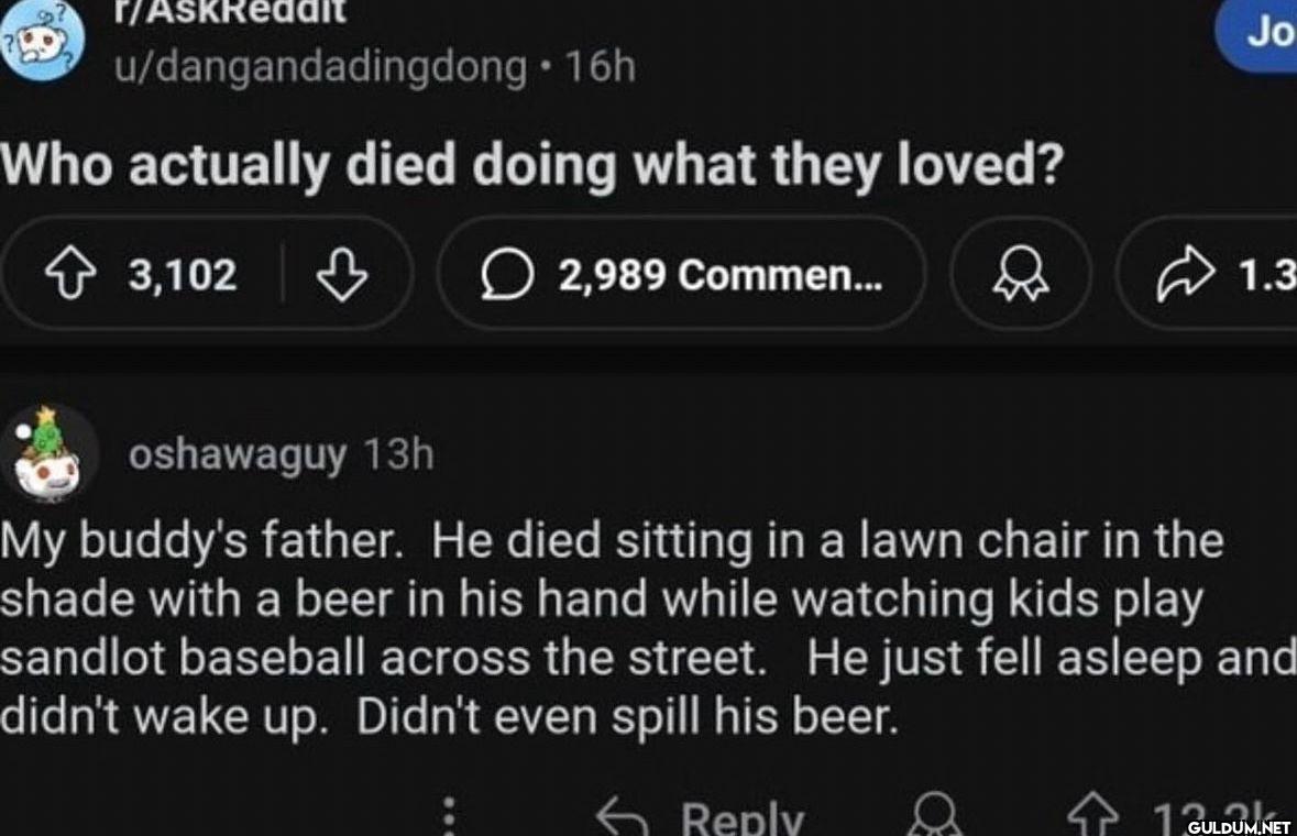 what a way to go   ...