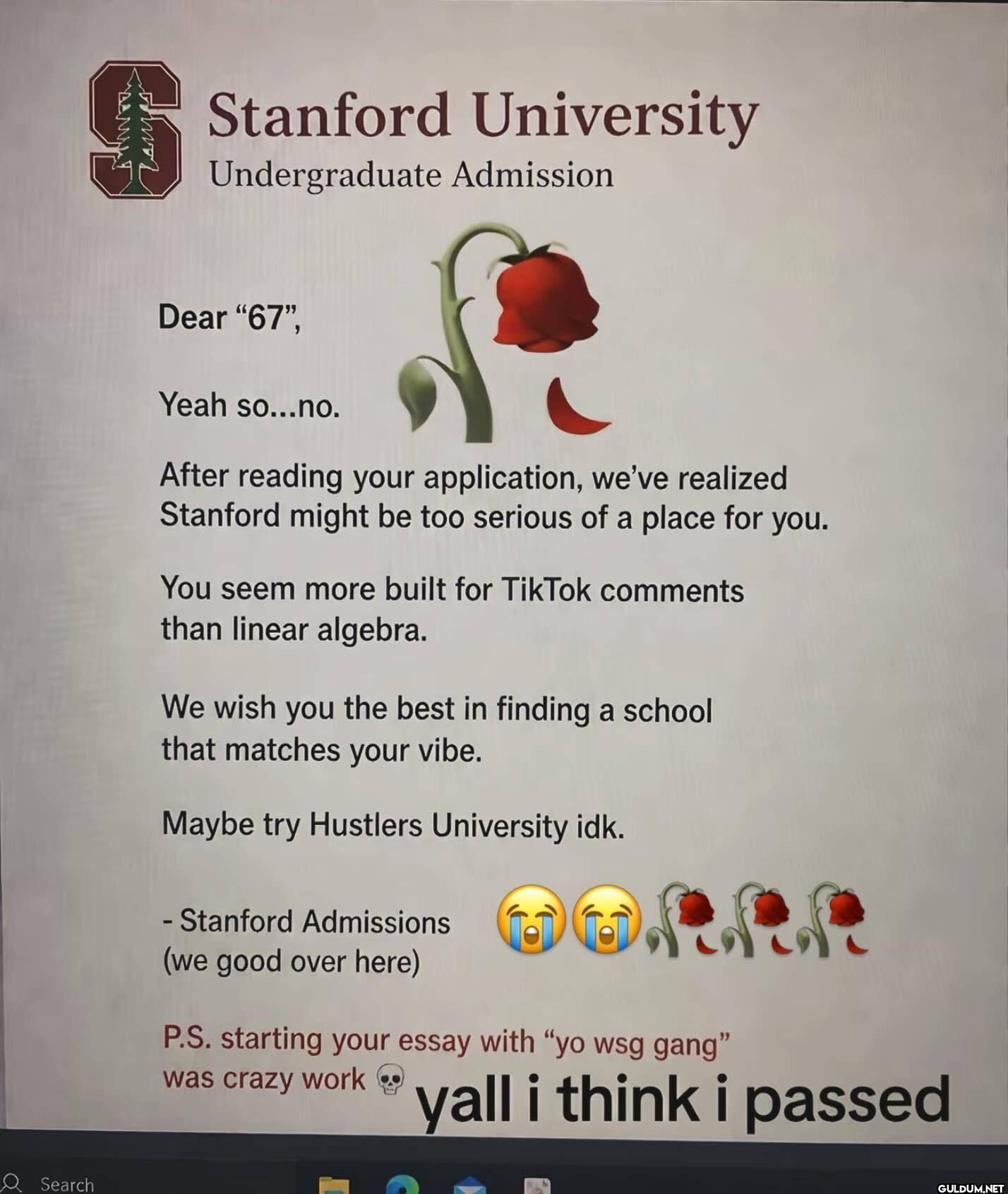 Stanford University...