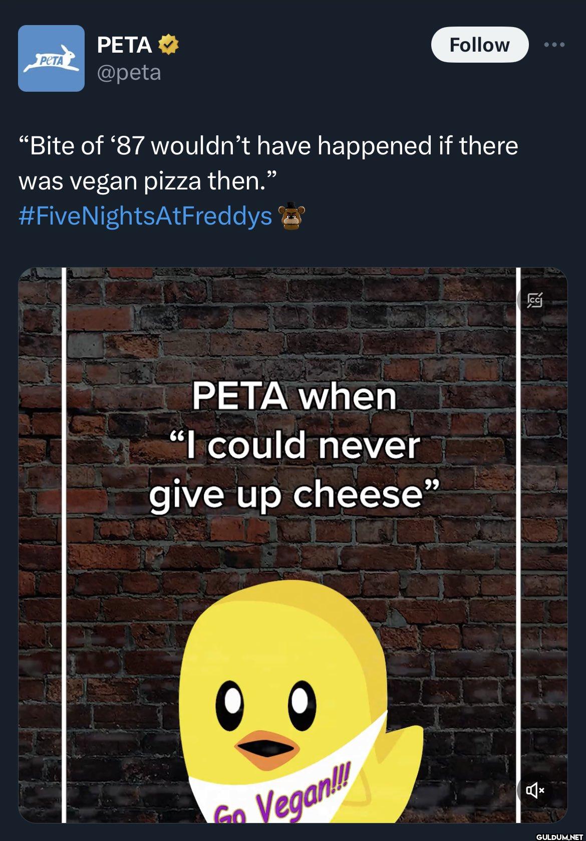 PETA being corrected on...