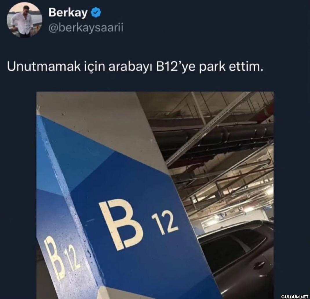 Unutmamak için arabayı...
