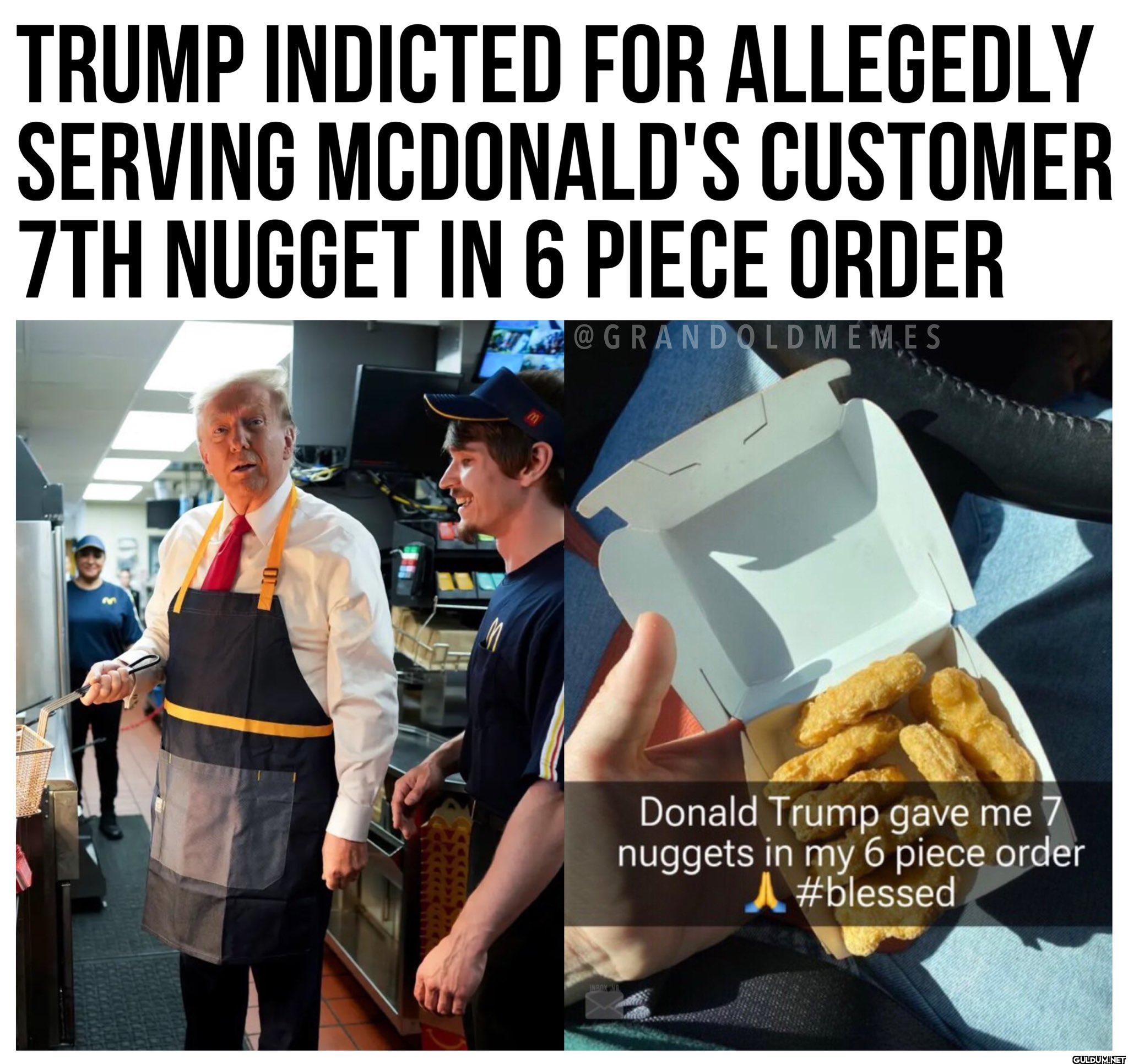 TRUMP INDICTED FOR...
