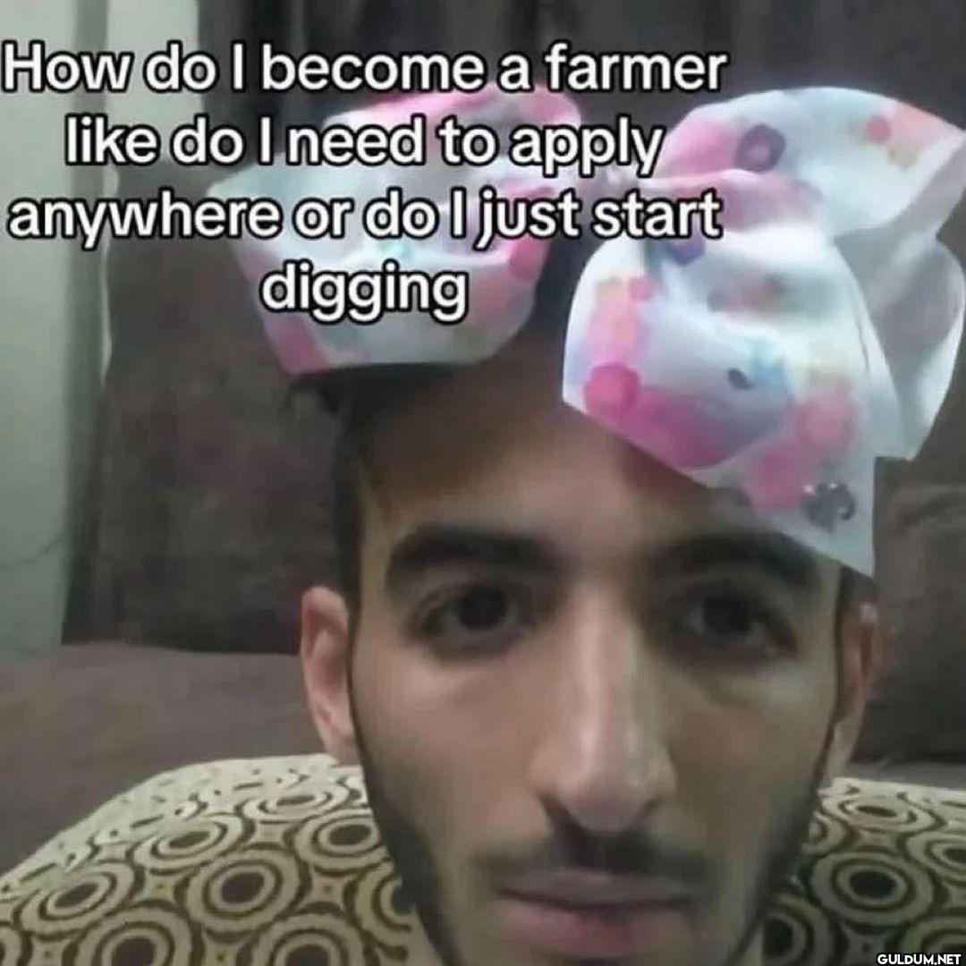 How do I become a farmer...