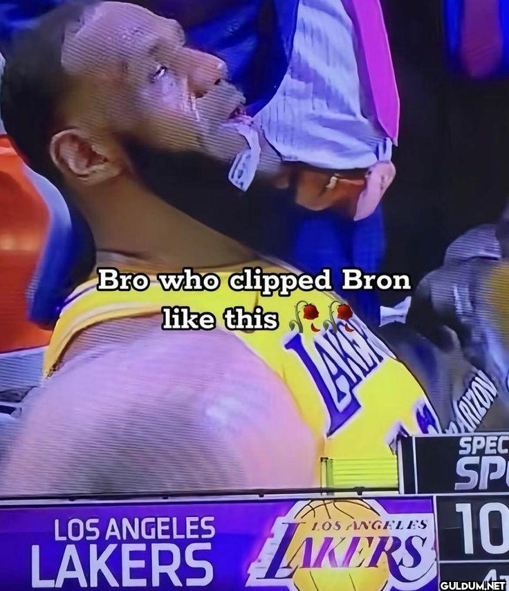 Bro who clipped Bron this...