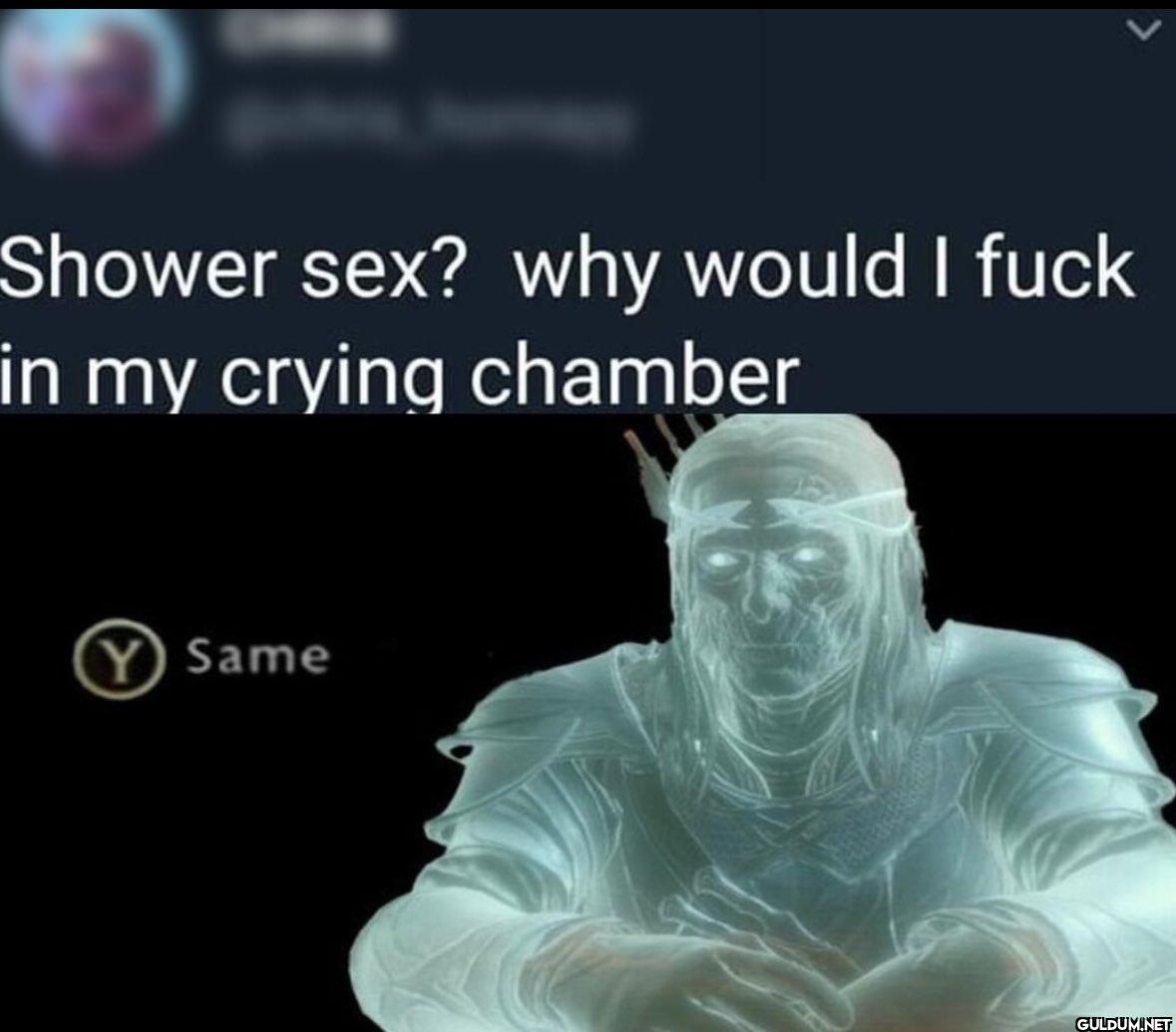 Shower sex? why would I...