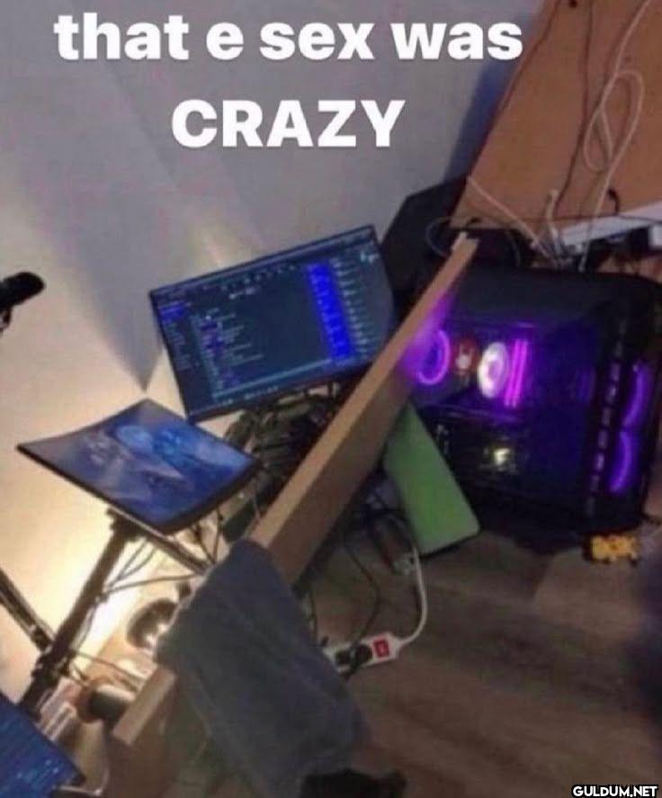 that e sex was CRAZY