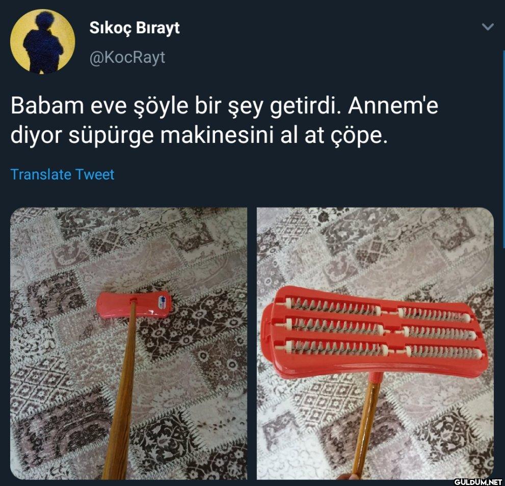 Babam eve şöyle bir şey...