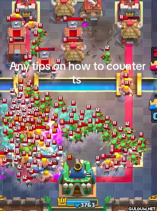 Any tips on how to counter ts