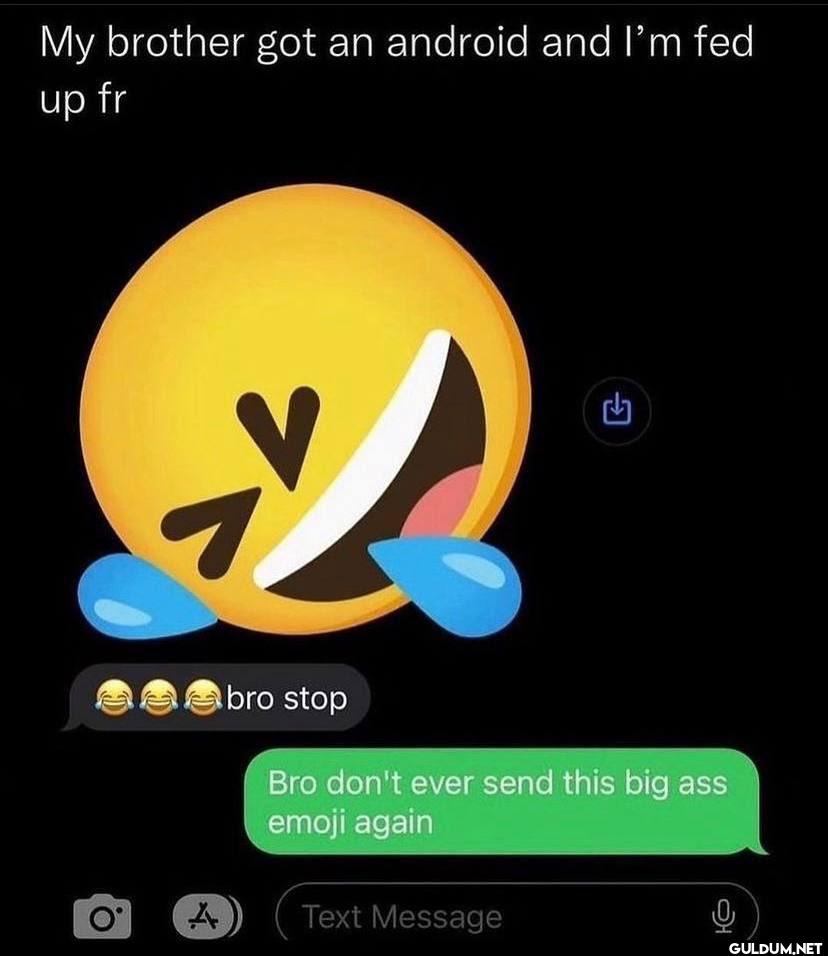 My brother got an android...