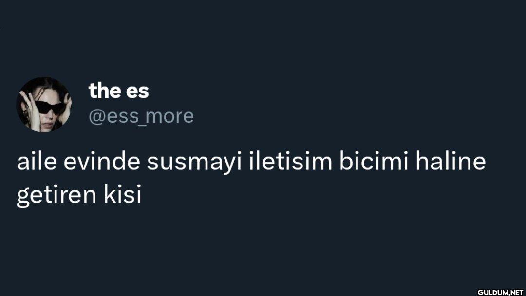 aile evinde susmayi...